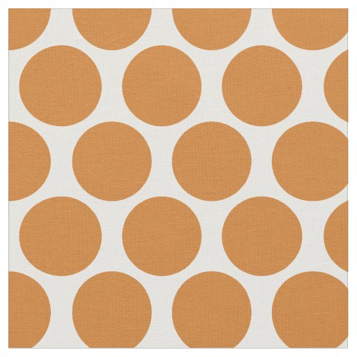 Burnt Orange Mod Dots Fabric