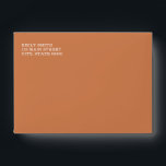 Burnt Orange Modern Simple Envelope<br><div class="desc">Burnt Orange Color Modern Simple Envelope for Wedding,  Bridal Shower,  Baby Shower,  Birthday or Other Occasions.</div>