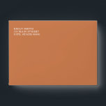 Burnt Orange Modern Simple Envelope<br><div class="desc">Burnt Orange Color Modern Simple Envelope for Wedding,  Bridal Shower,  Baby Shower,  Birthday or Other Occasions.</div>