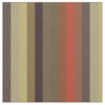 Burnt Orange &amp; Olive Retro stripes Fabric