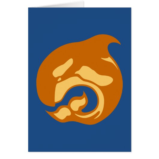 burnt orange orca whale (Front)