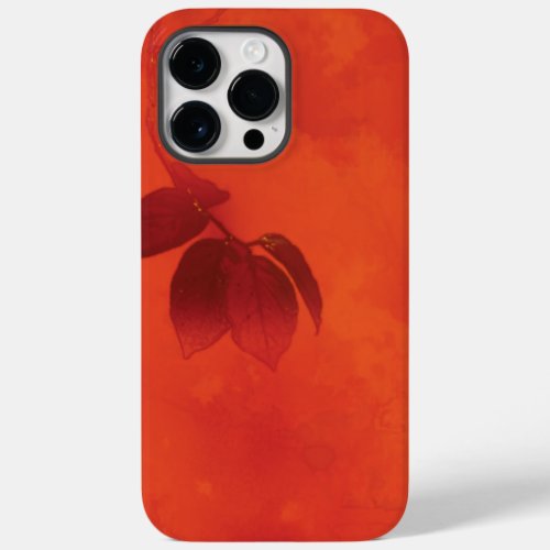 Burnt Orange Persimmon Leaf Abtract Autumn Case_Mate iPhone 14 Pro Max Case