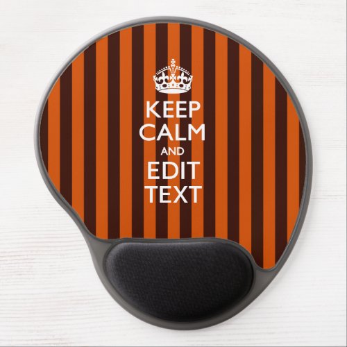 Burnt Orange Personalize This Keep Calm Decor Gel Mouse Pad