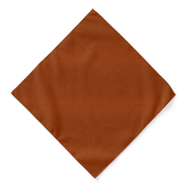 Burnt Orange Pocket Square Bandana (Front)