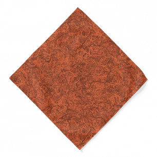 Burnt orange popular pattern bandana