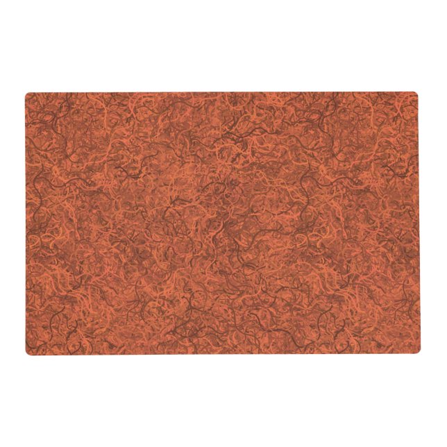 Burnt orange popular pattern placemat (Front)