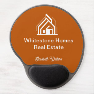 Burnt Orange Real Estate Company Customized Gel Mouse Pad