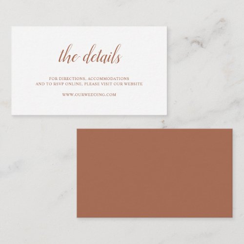 Burnt Orange Rust Terracotta Elegant Wedding