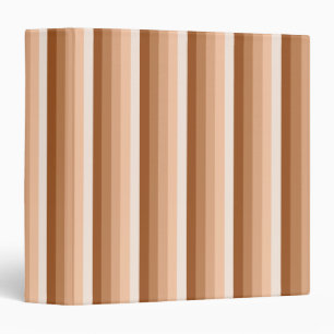 Burnt orange shadow stripes 3 ring binder