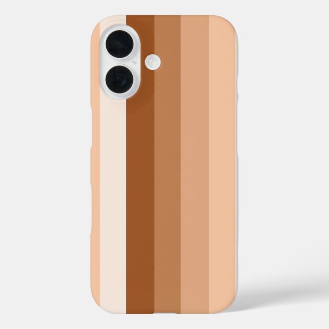 Burnt orange shadow stripes Case-Mate iPhone case (Back)