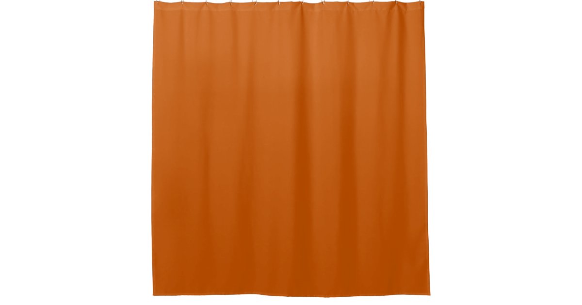 Burnt Orange Shower Curtain Zazzle