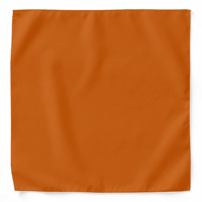 Burnt Orange (solid color)  Bandana (Front)