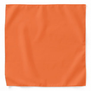 Burnt Orange Solid Color Bandana