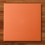 Burnt Orange Solid Color Ceramic Tile<br><div class="desc">Burnt Orange Solid Color</div>