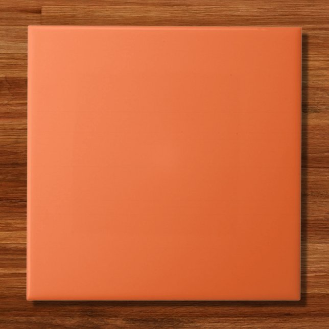 Burnt Orange Solid Color Ceramic Tile (Creator Uploaded)