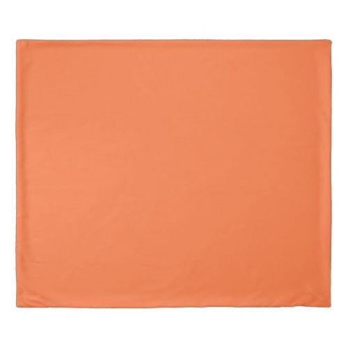 Burnt Orange Solid Color Duvet Cover