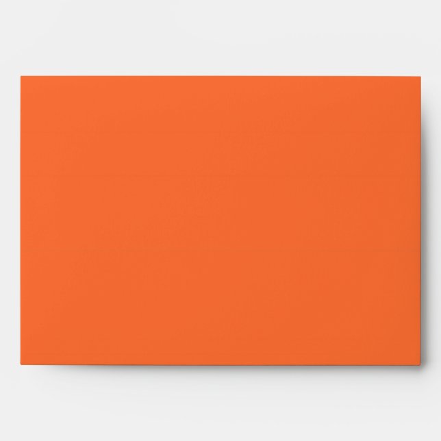 Burnt Orange Solid Color Envelope (Front)