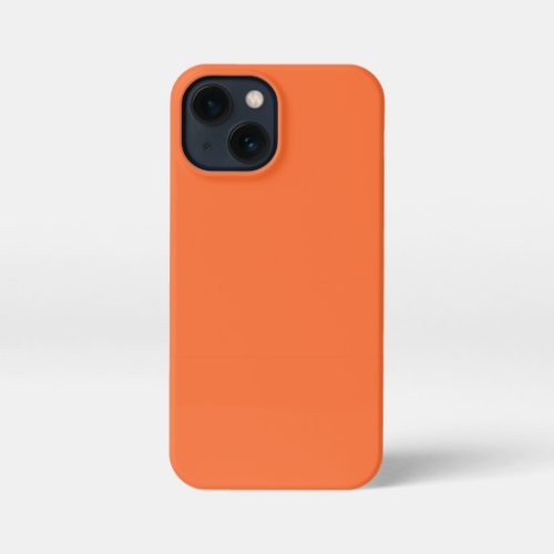 Burnt Orange Solid Color iPhone 13 Mini Case