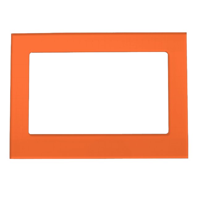 Burnt Orange Solid Color Magnetic Frame (Front)