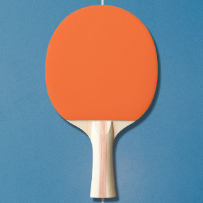 Burnt Orange Solid Color Ping Pong Paddle
