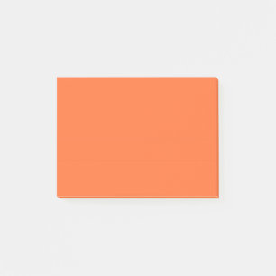 Burnt Orange Solid Color Post-it Notes