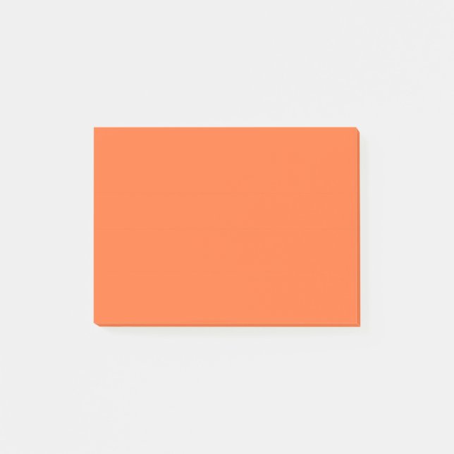 Burnt Orange Solid Color Post-it Notes (Front)