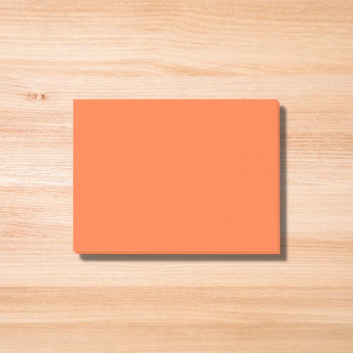 Burnt Orange Solid Color Post_it Notes