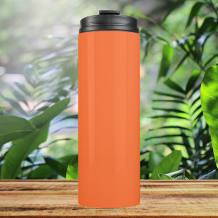 Burnt Orange Solid Color Thermal Tumbler