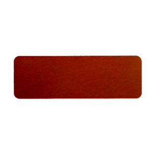 Burnt Orange Solid Lable Label