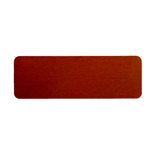 Burnt Orange Solid Lable Label (Front)