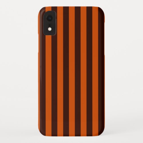 Burnt Orange Stripes Retro Style Customize This iPhone XR Case