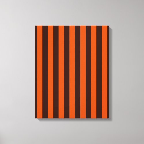 Burnt Orange Stripes Retro Style Decor