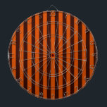 Burnt Orange Stripes Vertical Dartboard With Darts<br><div class="desc">Bold tangerine orange graphic stripes decor in horizontal or in vertical fashion are a modern classic graphic design style that always make for a great custom gift for yourself or for someone special on your list, these are sure to make an impression on any festive occasions. Email us using the...</div>