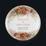 Burnt orange terracotta and greenery foliage arch  paper plates<br><div class="desc">Prepare to elevate your wedding reception with an enchanting touch! Picture your tables adorned with Burnt orange terracotta and greenery foliage arch Paper Plates, adding a whimsical and rustic charm that echoes an adventurous spirit. These plates will effortlessly blend in with nature's hues, infusing your celebration with warmth and natural...</div>