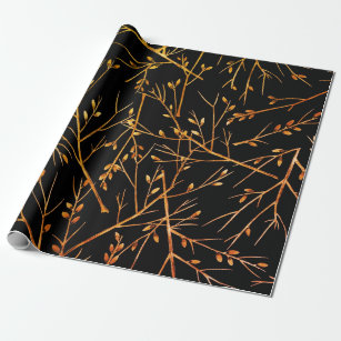 Solid color plain orange apricot wrapping paper sheets, Zazzle