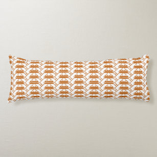 Burnt Orange Bed Body Pillows Zazzle