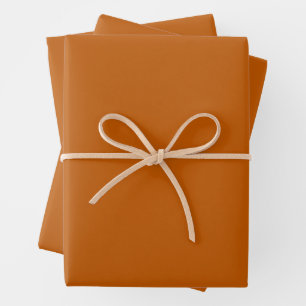 Burnt Orange Wrapping Paper Sheets