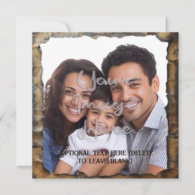 Burnt Parchment Aesthetic Customizable Template (Front)