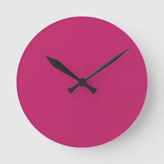 Burnt Pink Round Clock (Front)
