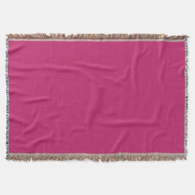 Burnt Pink Throw Blanket (Front)