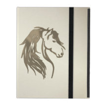 Burnt Platinum Horse Head iPad Case