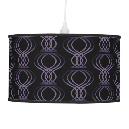 Burnt Purple Finial Pattern Ceiling Lamp