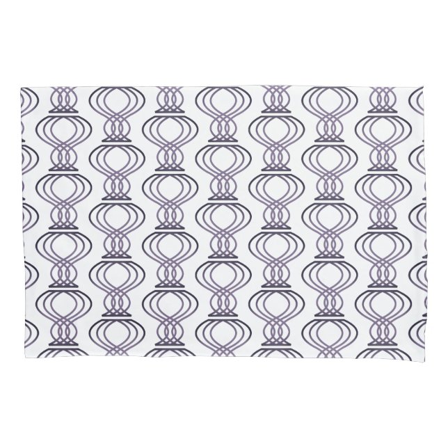 Burnt Purple Finial Pattern Pillow Case (Front-Left)