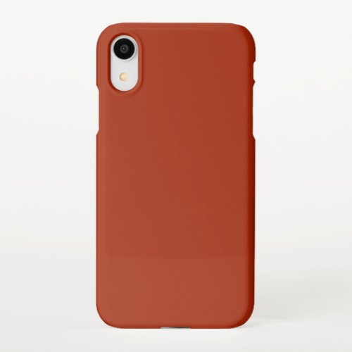 Burnt Red _  solid color  iPhone XR Case