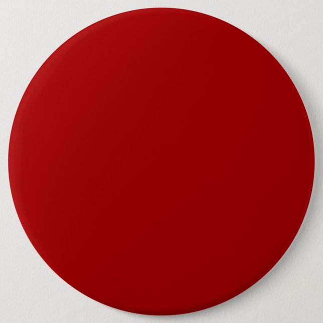 Burnt Red Solid Color Pinback Button (Front)