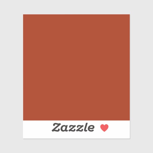 Burnt Red -  (solid color)  Sticker (Sheet)