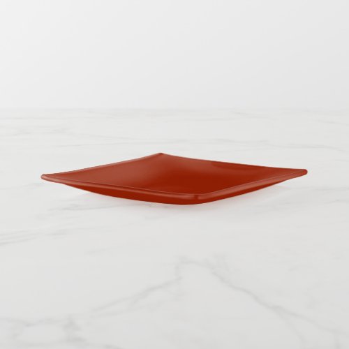 Burnt Red _  solid color  Trinket Tray