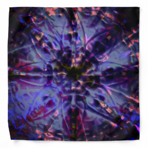 Burnt rough texture dark violet to stained purple  bandana