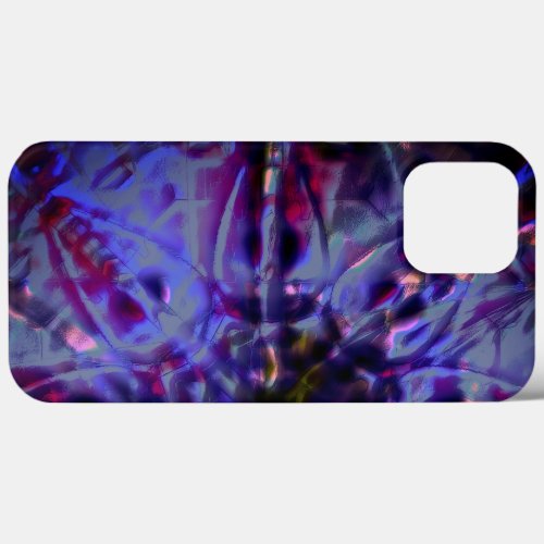 Burnt rough texture dark violet to stained purple  iPhone 13 pro max case