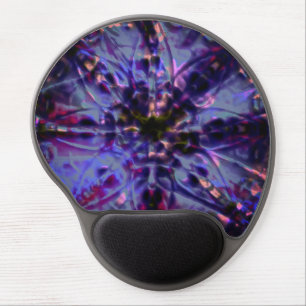 Burnt rough texture dark violet to stained purple gel mouse pad
